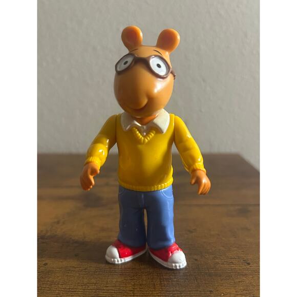 Playskool Hasbro PBS Arthur Marc Brown DRESSED FOR SCHOOL 4”. Vintage 1996. - Picture 1 of 6